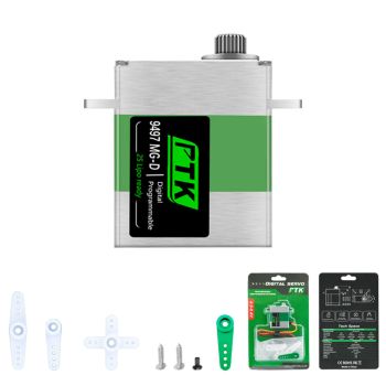 PTK VOTIK 9497 MG-D Servo Digital Micro Metal Gear Motor Núcleo sin Núcleo para Avión RC de Ala Fija Helicóptero