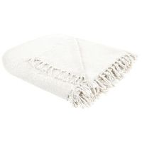 manta moderna tejida a mano con flecos sofa cama 150 x 200 cm blanco crema chaohani