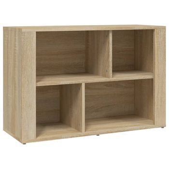 Aparador Madera Contrachapada Color Roble Sonoma 80x30x54 Cm