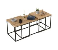 mesa de centro com efeito madeira