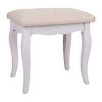 banqueta de madera blanca 42x315x415 cm