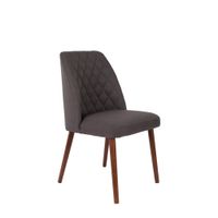 silla de tela gris oscuro