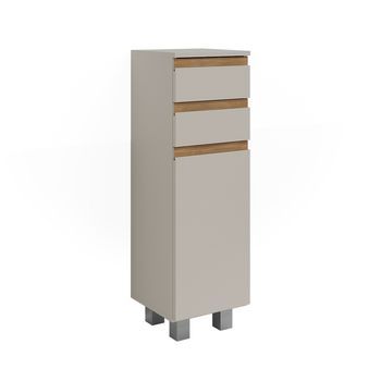 Armario Mediano J-shape 30 X 95 Cm Con 2 Cajones Vicco