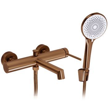 Grifería De Bañera Exenta Rea Foss Brushed Copper