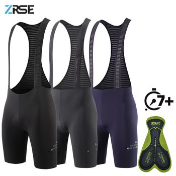 Pantalones cortos con pechera para ciclismo para hombre, ropa sin costuras para exteriores, paseo en bicicleta, 7 horas, acolchados, equipo profesional, medias con pechera, pantalones cortos