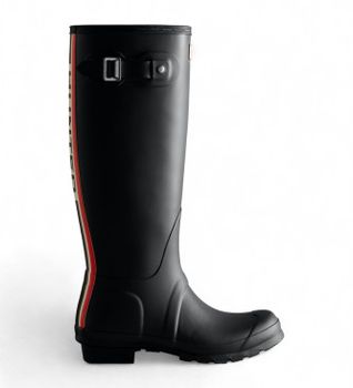 Hunter para mujer. WFT2353RMA Botas ORG Tall negro (36), Plano, Ninguno, Casual