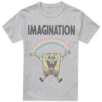spongebob squarepants camiseta imagination para hombre