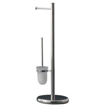 Gedy 27321300000 Columna/portarollo/escobilla Tracy Cromo