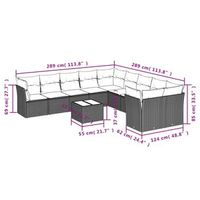 conjunto de ocio para el jardin con cojines conjunto de 11 piezas