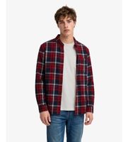 superdry para hombre m4011197a camisa cotton lumberjack rojo m casual algodon manga larga