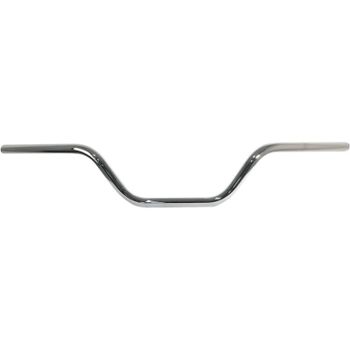 Manillar 22.2mm Emgo Flat Track alto cromo