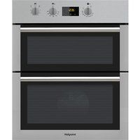 hotpoint du4 541 ix electric built-under double oven - black  stainless steel stainless steel
