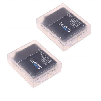 Caja protectora de almacenamiento para batería, cubierta de plástico, accesorios de cámara para Gopro Hero 10 9/8/7/6/5, bolsa de montaje de batería, 2 uds.
