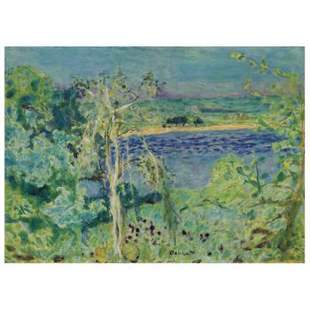 Legendarte - Cuadro Lienzo, Impresión Digital - La Seine À Vernon (la Risée Sur La Riviére) - Pierre Bonnard - Decoración Pared Cm. 60x80
