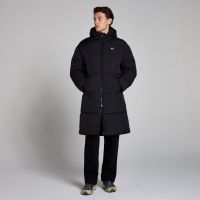 chaqueta larga acolchada para hombre de mp - negro - xs