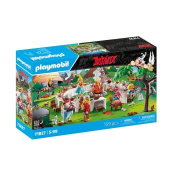 PLAYMOBIL Astérix El Banquete de la Aldea, Juego de figuras +5 años - 71827