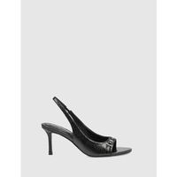 kamome trends zapatos de tacon sandalia gretel negro para mujer