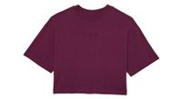 camiseta de manga corta fox wordmark morada  p crop para mujer  p