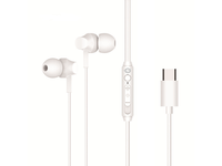 auricular intrauditivo usb-c conceptronic brendan03w 12m microfono controles color blanco