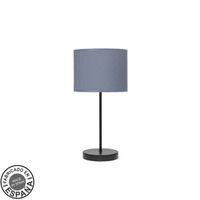sobremesa moda 1xe14 negroazul 42x17x17cm