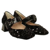 vera rebato deportivas moda zapato pulsera con punta cuadrada en lentejuelas tacon 5 cm para mujer