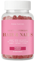 alma secret beauty superglow hair and nails frambuesa 60 gummies