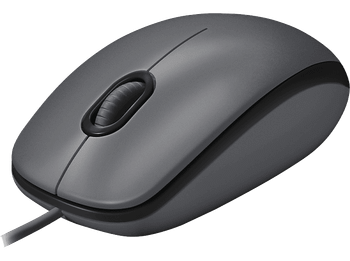 Ratón - Logitech M100, Con cable, USB, 3 Botones, 1000 DPI, Ambidiestro, PC/Mac, Negro