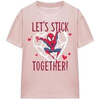 marvel camiseta lets stick together para hombre