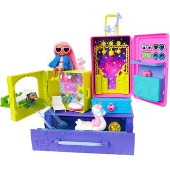 Playset Y Muñeca Barbie Extra Mini Con Accesorios Hdy91 Barbie