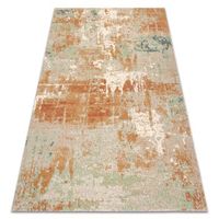 alfombra de lana abby 48613la112 osta vintage moderna verde  terra 80x160 cm