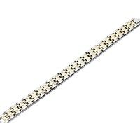 titanium two colour magnetic bracelet - 8in - j1572