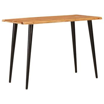 Mesas De Comedor Marrón Y Negro 110 X 55 X 78 Cm Vidaxl