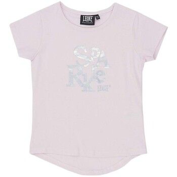Leone 1947 Tops y Camisetas Girl T-Shirt Short Sleeves Sparkly para niña
