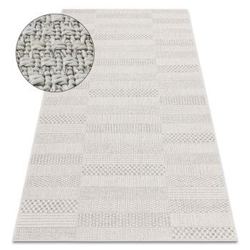 Alfombra Origi 3736 Crema - Tableros Hilo De Sisal Tejido Plano 136x190 Cm