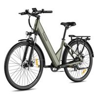 bicicleta electrica fafrees f28 pro - motor 250w bateria 36v15ah 55km - verde mate