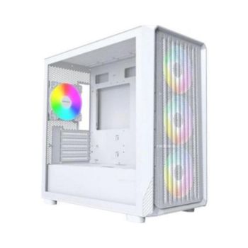 Torre Montech X5M White ATX Gaming aRGB 4x120mm USB-C Lateral Panorámico