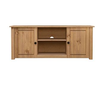 Mueble para tv de madera maciza pino estilo panamá 120x40x50 cm