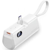 power bank vention fhqw0 4800mah blanco 225w usb-c y lightning cables integrados