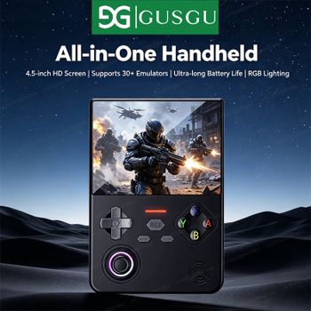 Nueva Consola de Juegos Portátil Retro GUSGU H7, Sistema Linux, Pantalla IPS de 4.5 Pulgadas, Reproductor de Video, 64GB/128GB, Batería de 4000mAh de Larga Duración