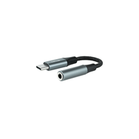 nanocable adaptador audio usb-cm a jackh gris
