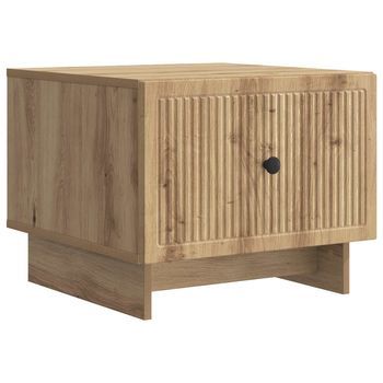 Mesa De Café Roble Artisan 49 X 50 X 40 Cm Madera De Ingeniería Vidaxl