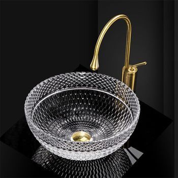 Lavabo Sobre Encimera Rea Sue Transparent