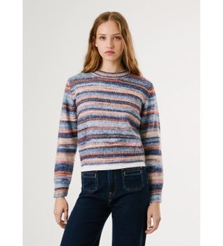 Pepe Jeans para mujer. PL7000057 Jersey Celeste multicolor (M), Casual, Poliéster