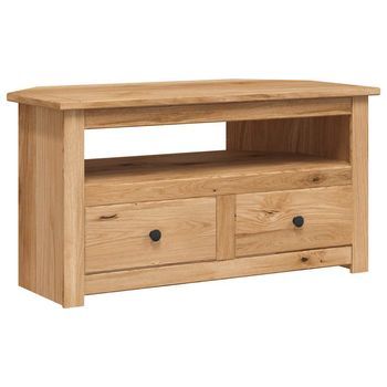 Mueble Esquinero De Tv Madera De Pino Estilo Panamá 93x49x49 Cm Vidaxl