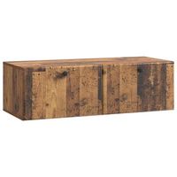 mueble de tv de pared 98 x 41 x 30 cm madera envejecida vidaxl