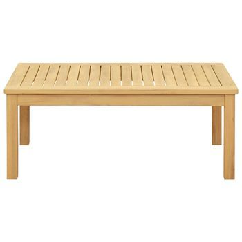Mesa De Jardín | Mesa De Café Acacia Clara 90 X 50 X 36 Cm