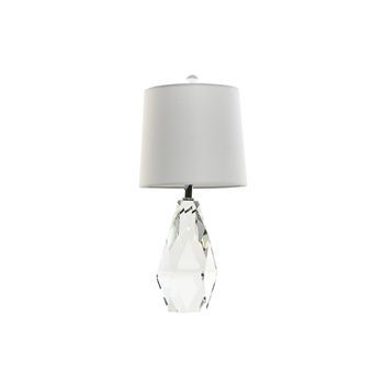 Lampara Sobremesa Cristal Lino 23x23x50