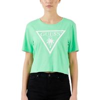 guess camiseta palmas para mujer