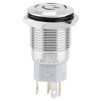 40 piezas interruptores boton metalicos 16 mm led verde