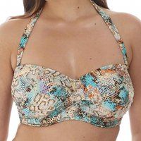 manila underwired scarf tie bandeau bikini top